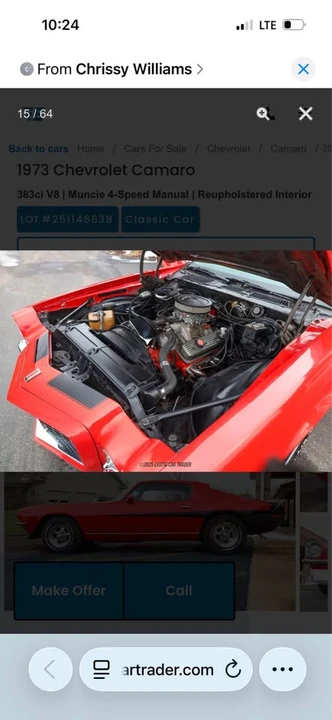 1973 Chevrolet Camaro 2nd Gen - Image 6 of 20