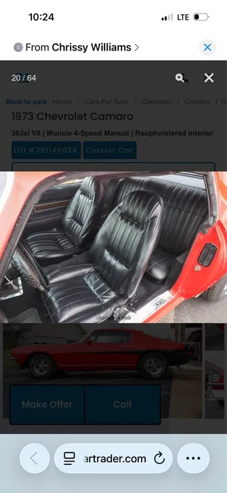 1973 Chevrolet Camaro 2nd Gen - Image 9 of 20
