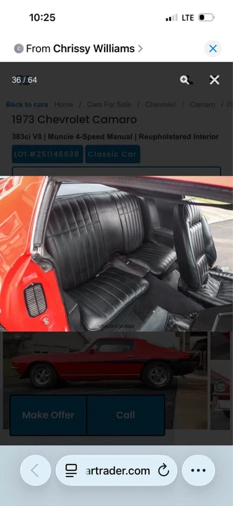 1973 Chevrolet Camaro 2nd Gen - Image 12 of 20