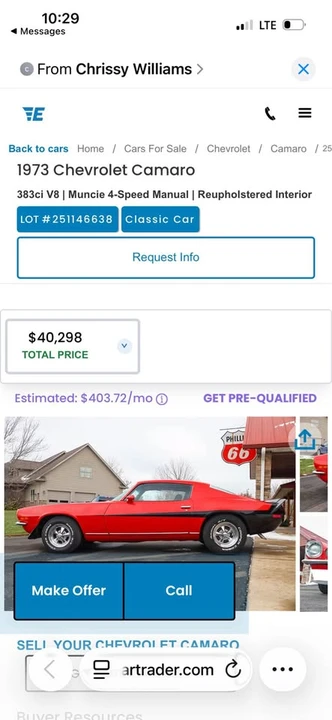 1973 Chevrolet Camaro 2nd Gen - Image 2 of 20