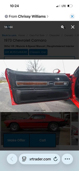 1973 Chevrolet Camaro 2nd Gen - Image 10 of 20