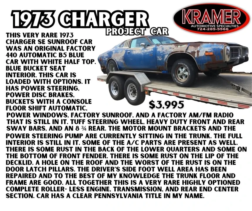 1973 Dodge Charger 2nd Gen - Image 2 of 19