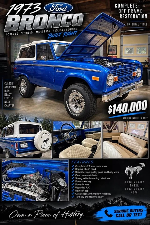 1973 Ford Bronco 1st Gen - Image 12 of 12