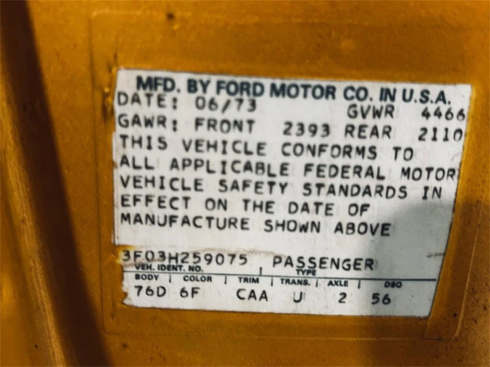 1973 Ford Mustang 1st Gen (1971-1973) - Image 7 of 31