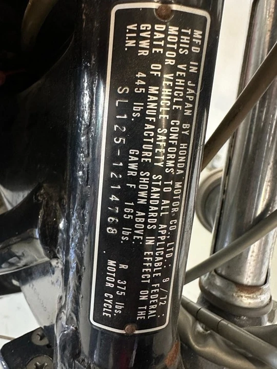 1973 Honda SL - Image 8 of 12