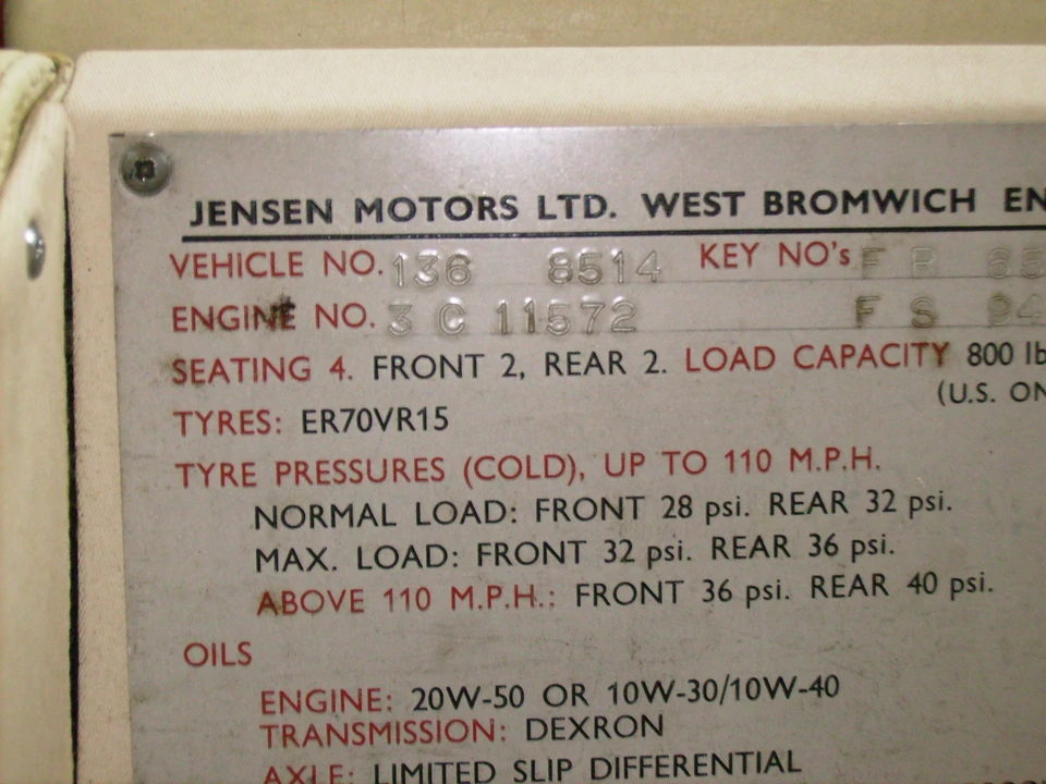 1973 Jensen Interceptor - Image 3 of 5
