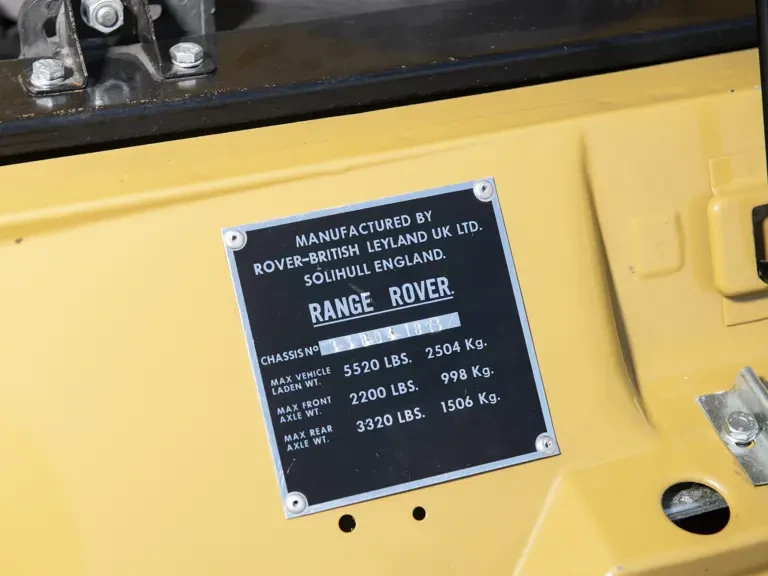 1973 Land Rover Range Rover Classic - Image 31 of 31