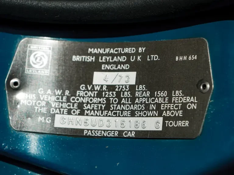 1973 MG MGB Roadster - Image 20 of 26