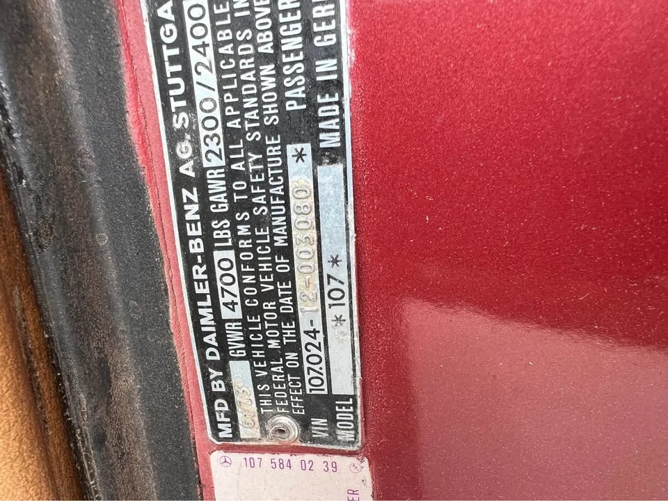 1973 Mercedes-Benz SLK-Class/SLC-Class - Image 15 of 15