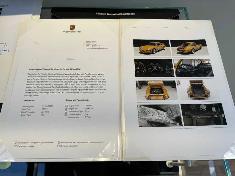 1973 Porsche 911 Carrera RS 2.7 - Image 22 of 22