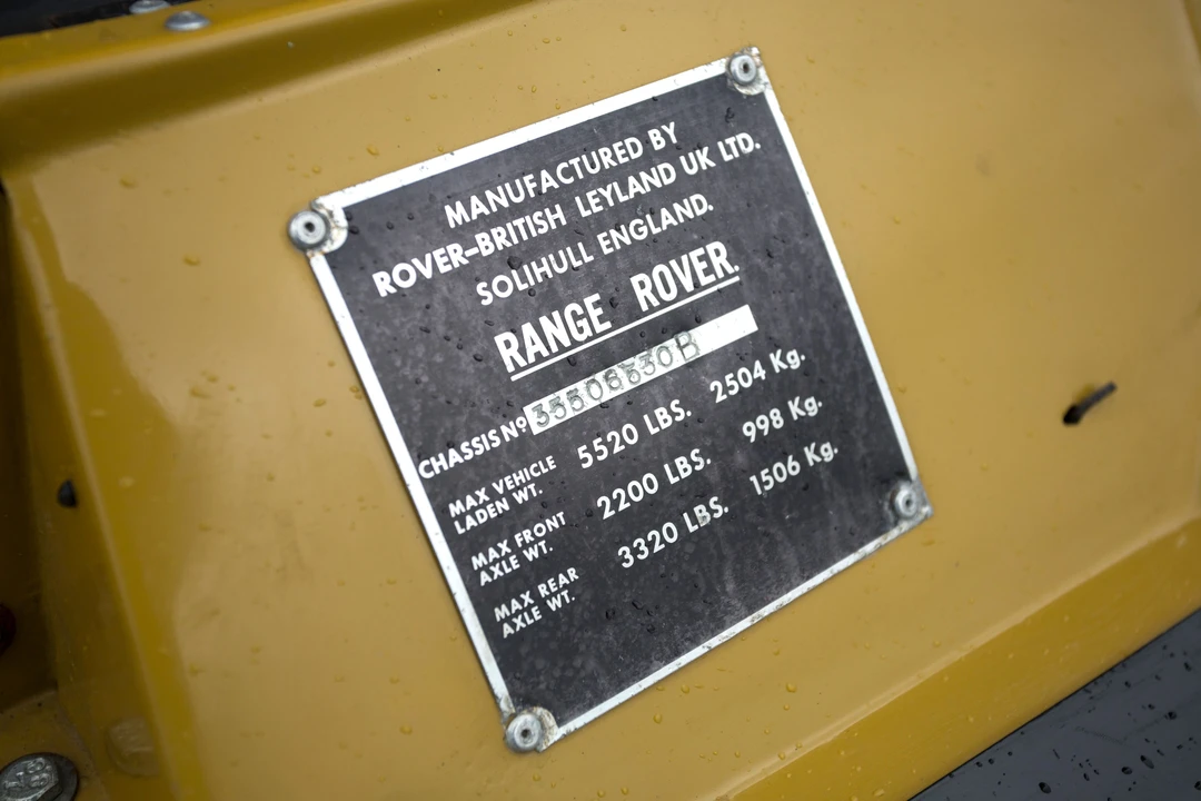 1973 Land Rover Range Rover Classic - Image 10 of 31