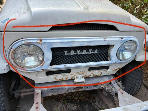1973 Toyota Land Cruiser front Bibsc