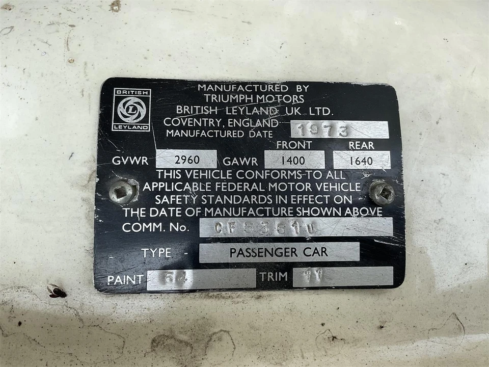 1973 Triumph TR6 CR/CC Carb - Image 15 of 15