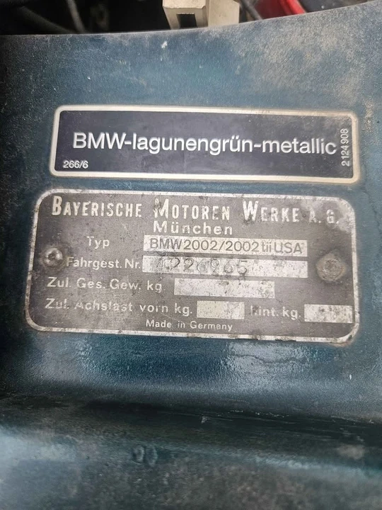 1974 BMW 2002tii - Image 13 of 14