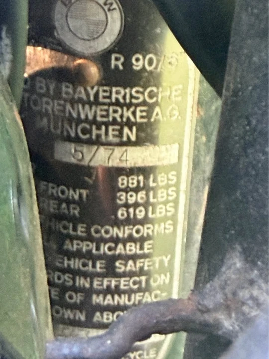 1974 BMW /6 - Image 8 of 8