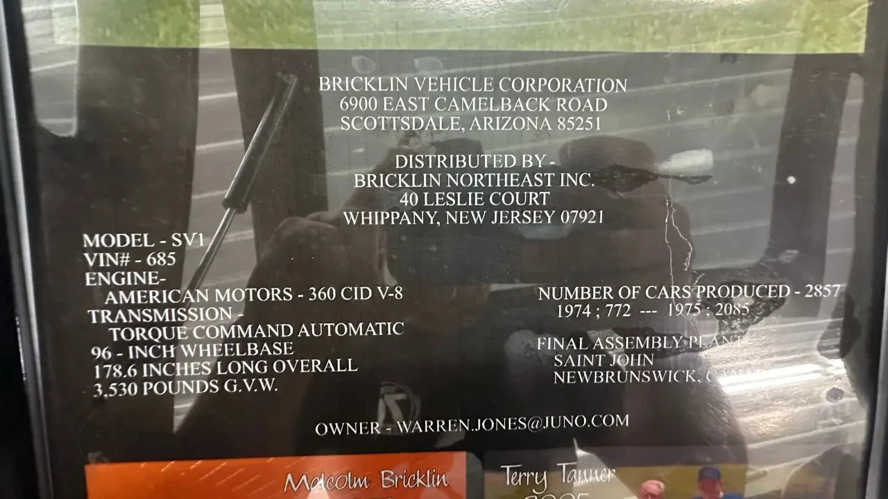 1974 Bricklin SV-1 - Image 31 of 31