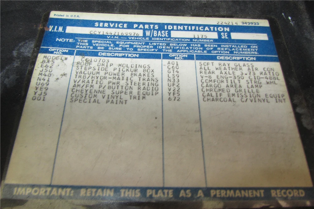 1974 Chevrolet C/K 3rd Gen - Image 5 of 8