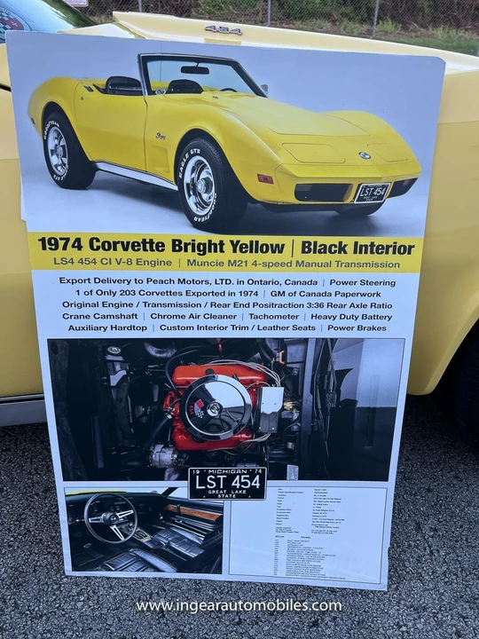 1974 Chevrolet Corvette C3 - Image 3 of 21