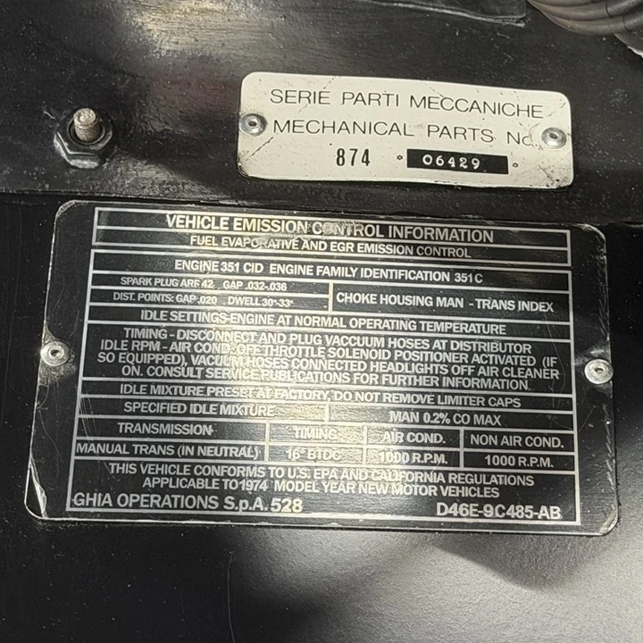 1974 DeTomaso Pantera - Image 21 of 21