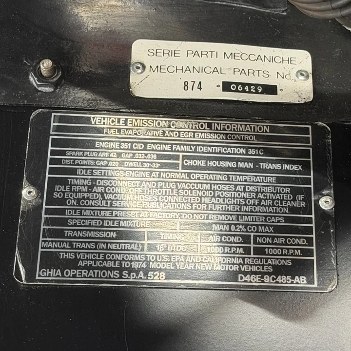 1974 DeTomaso Pantera - Image 16 of 16