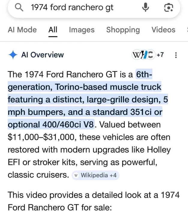 1974 Ford Ranchero 5th-7th Gen - Image 20 of 20