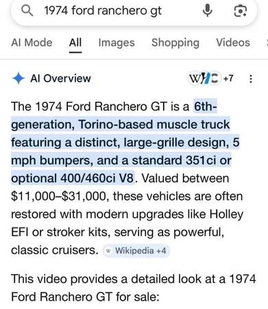 1974 Ford Ranchero 5th-7th Gen - Image 21 of 21