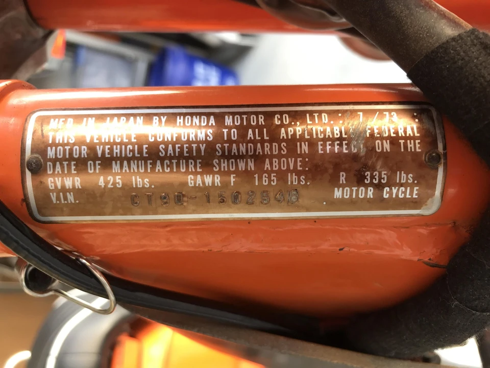 1974 Honda CT90 - Image 26 of 31