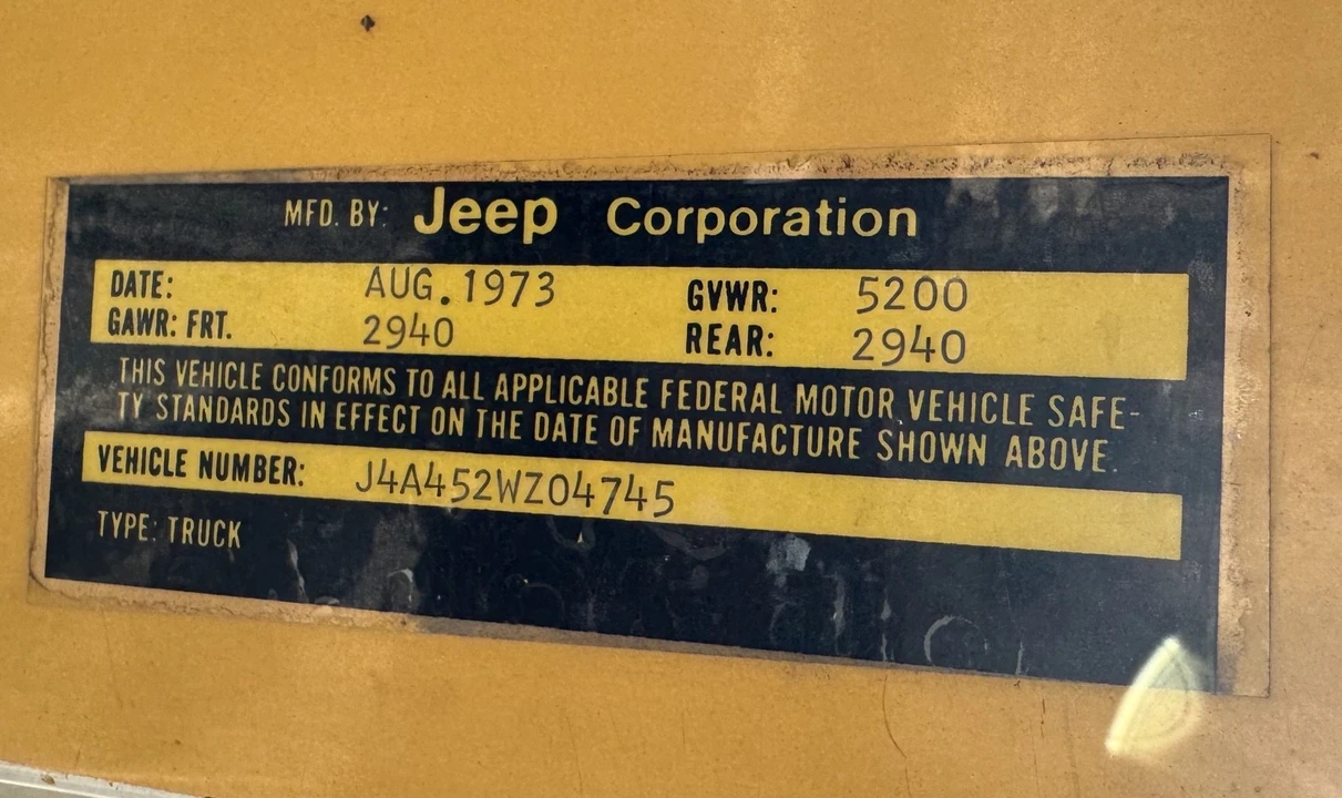 1974 Jeep SJ Gladiator - Image 20 of 20
