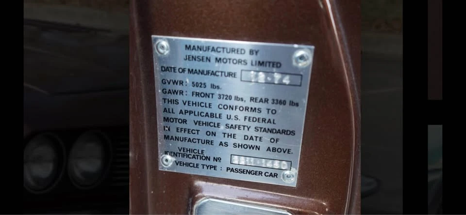 1974 Jensen Interceptor - Image 11 of 21