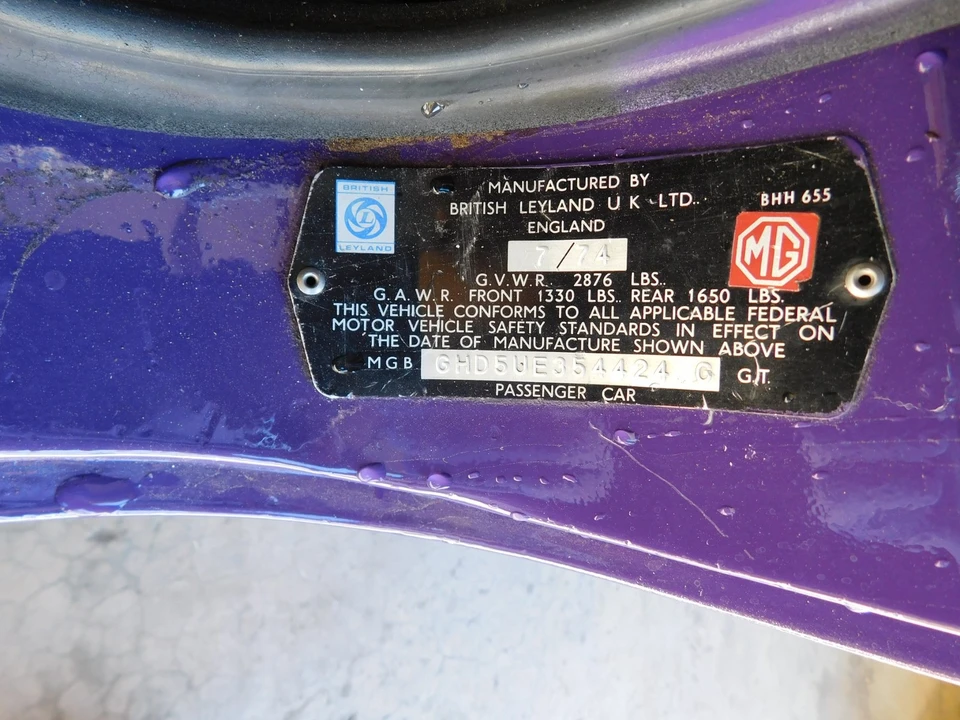 1974 MG MGB - Image 14 of 21