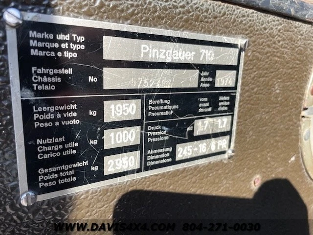 1974 Steyr-Puch Pinzgauer - Image 15 of 19