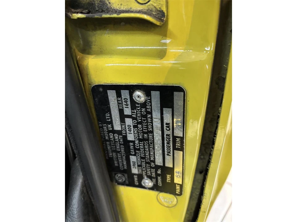 1974 Triumph TR6 (US-spec) - Image 25 of 31