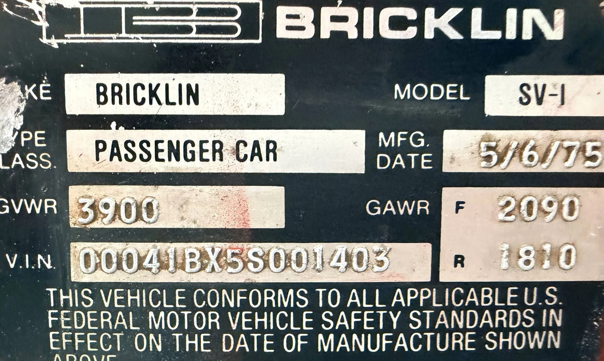 1975 Bricklin SV-1 - Image 9 of 9