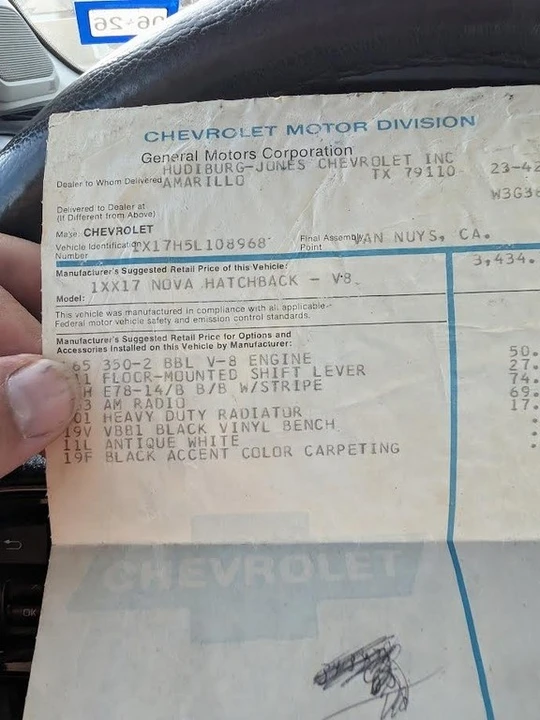 1975 Chevrolet Nova 4th Gen - Image 13 of 15