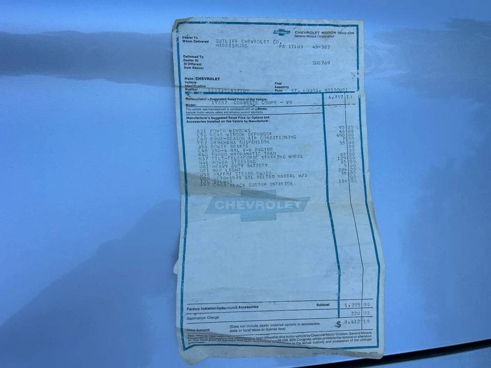 1975 Chevrolet Corvette C3 - Image 22 of 24