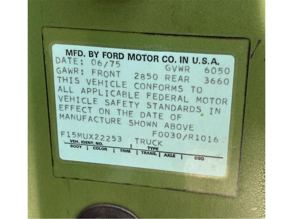 1975 Ford F-Series 6th Gen - Image 27 of 31
