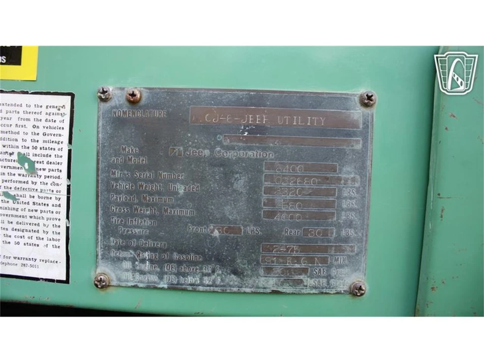 1975 Jeep CJ6 - Image 24 of 31
