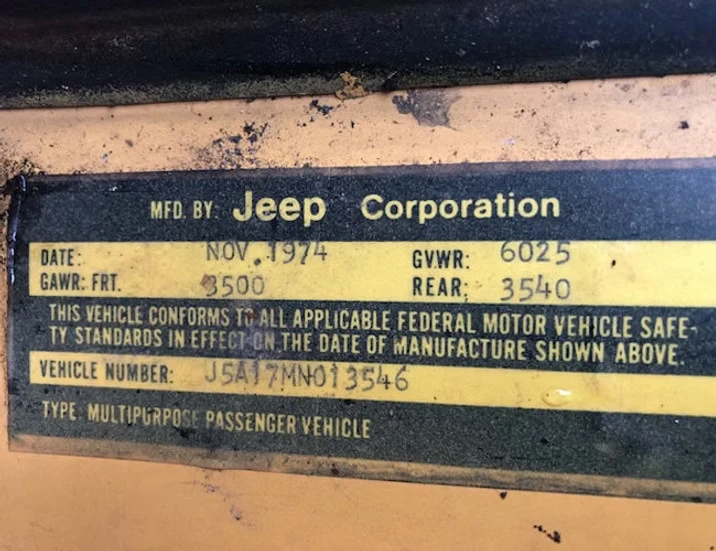 1975 Jeep SJ Cherokee - Image 15 of 19