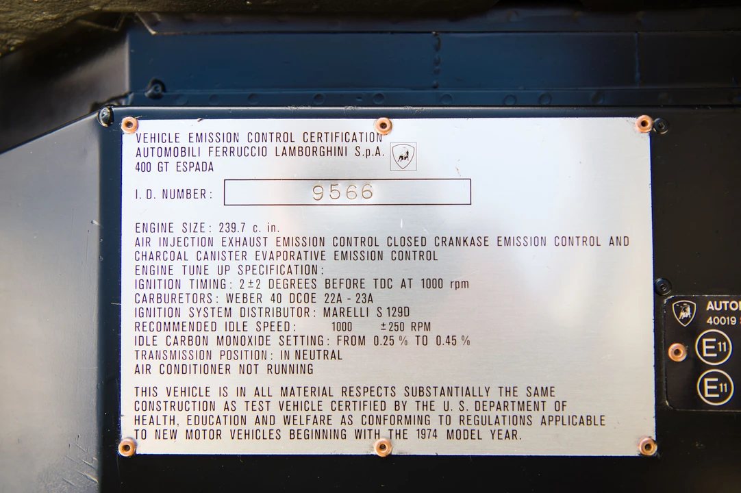 1975 Lamborghini Espada Series III - Image 17 of 31