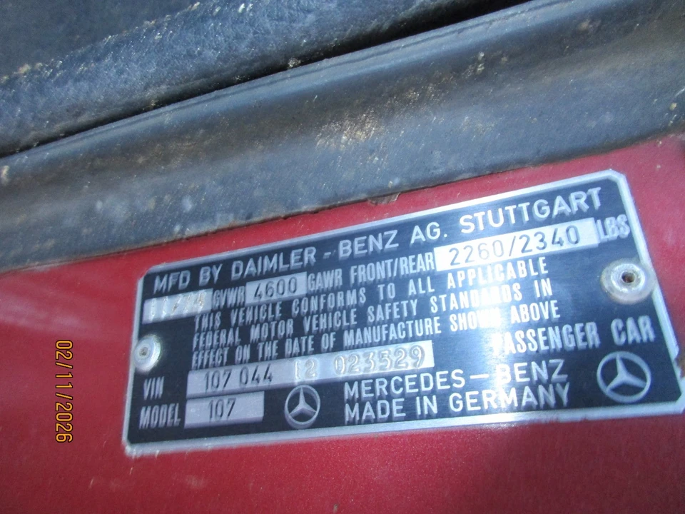 1975 Mercedes-Benz R107 SL-Class - Image 15 of 17