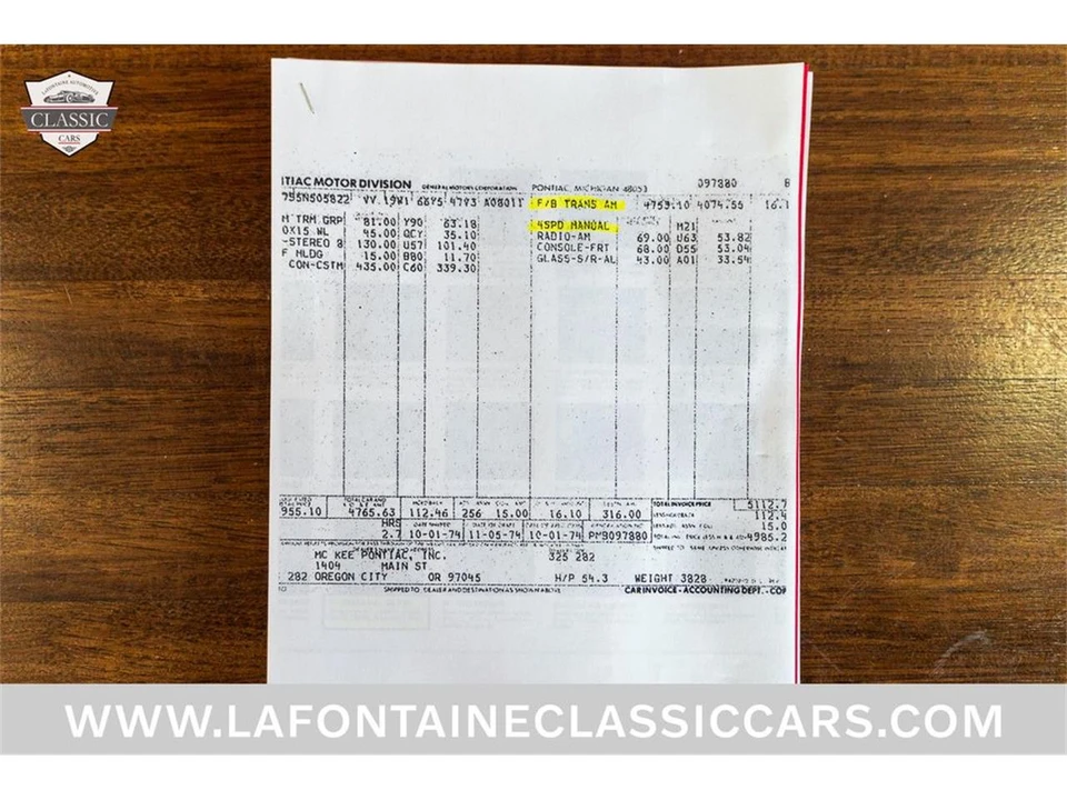 1975 Pontiac Firebird Trans Am 2nd Gen - Image 12 of 31