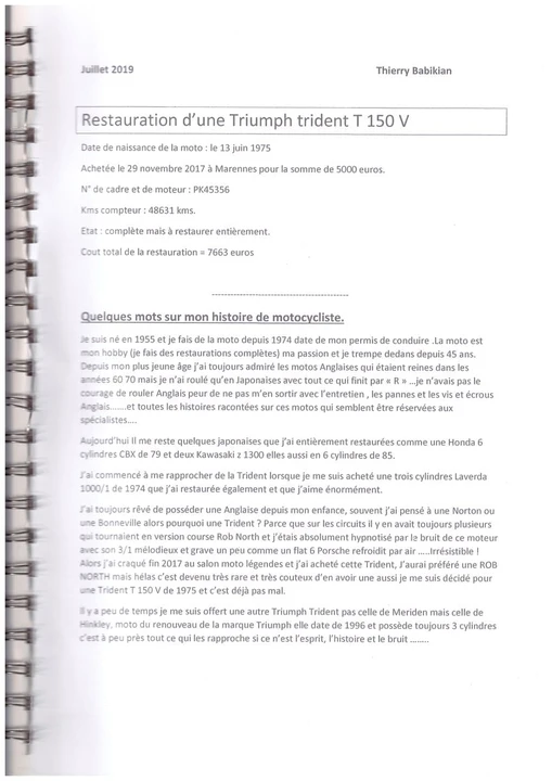 1975 Triumph Trident - Image 28 of 31