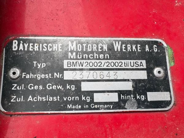1976 BMW 2002 - Image 5 of 21