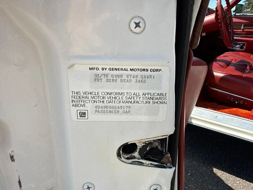 1976 Cadillac DeVille 4th Gen - Image 29 of 29