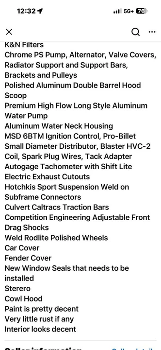 1976 Chevrolet Camaro 2nd Gen - Image 16 of 17