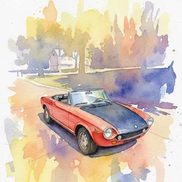 1976 Fiat 124 Spider Abarth Convertible 2D