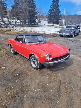 1976 Fiat 124 Spider Lusso Red Top Edition Convertible 2D