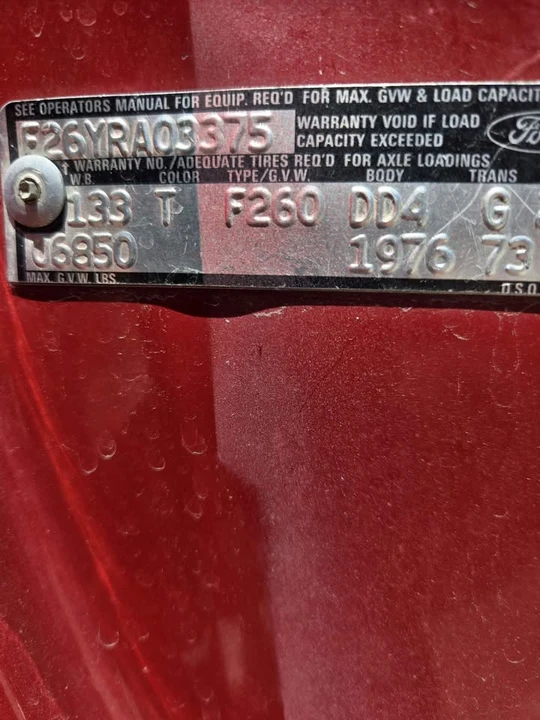 1976 Ford F-Series 6th Gen - Image 8 of 8