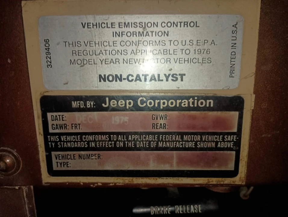 1976 Jeep CJ5 - Image 11 of 13