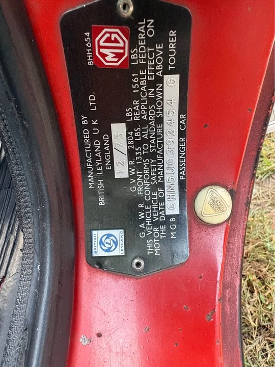 1976 MG MGB Roadster - Image 3 of 10